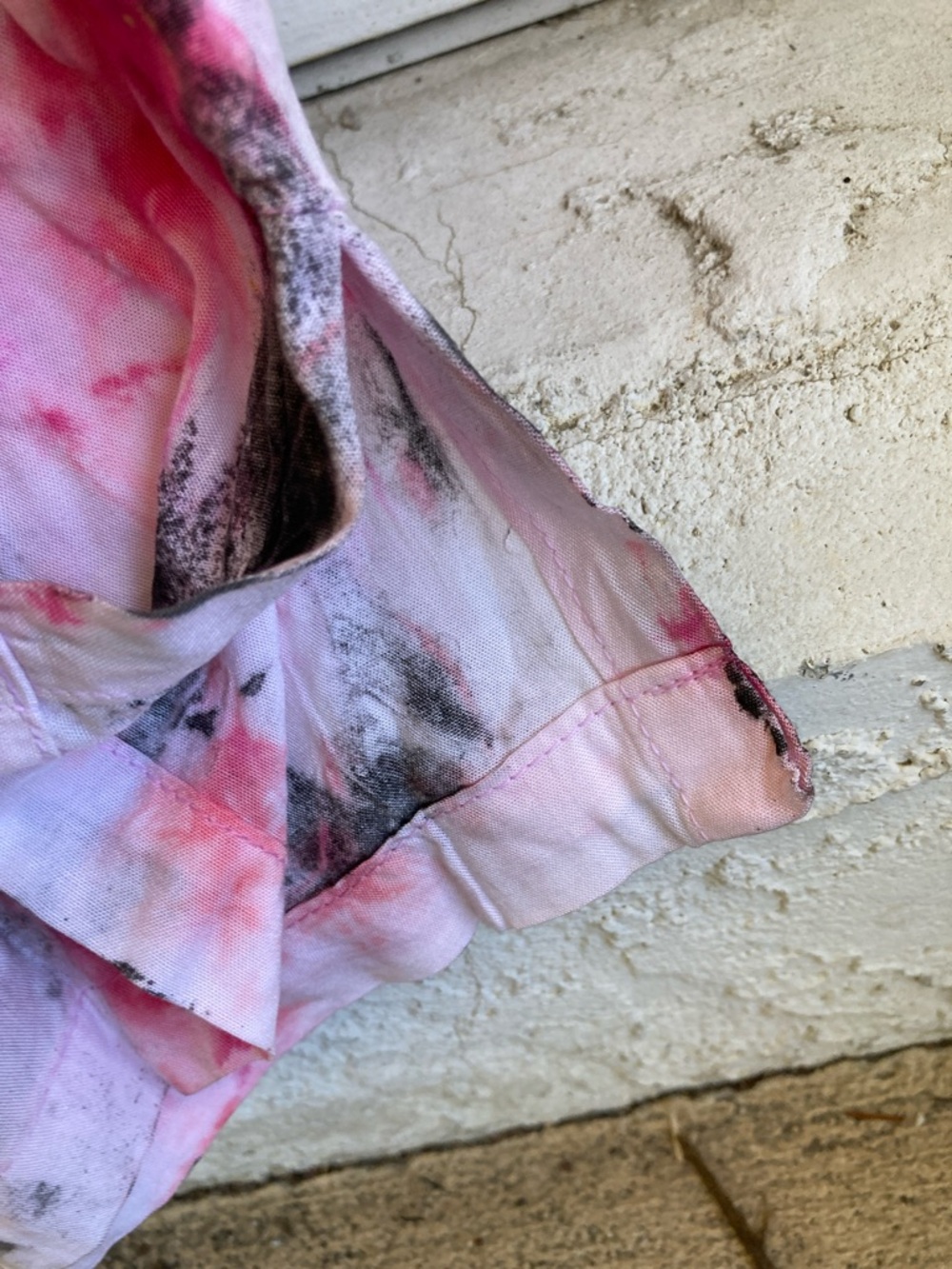 Women's Wide Leg Tie-Dye Pants in Pink Multi - Picture 7 of 8